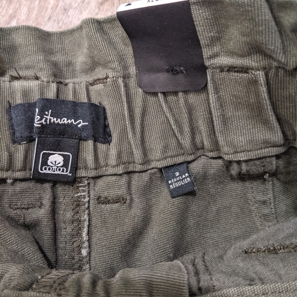 NWT Reitmans High Waisted Olive/Khaki Tapered Pants Size 2 - Picture 3 of 6